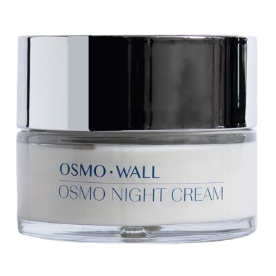 Osmowall - Crème de nuit Osmo, crème de nuit hydratante velours. Aide à prévenir et à combattre les rides et les signes du chrono-vieillissement. Unisexe - 50ml