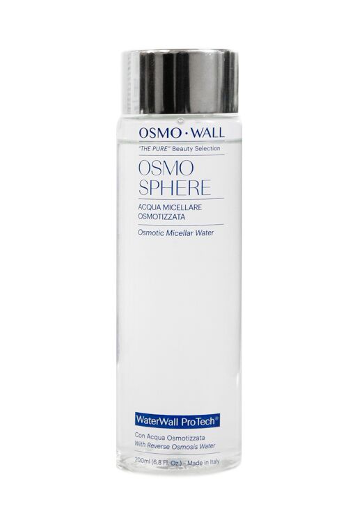 Osmowall - Osmo Sphere, Acqua Micellare Osmotizzata. Detergente Struccante Viso Occhi Labbra. Unisex - 200 ml