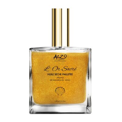 Aceite corporal con purpurina Monoi - Sacred Gold 100ml