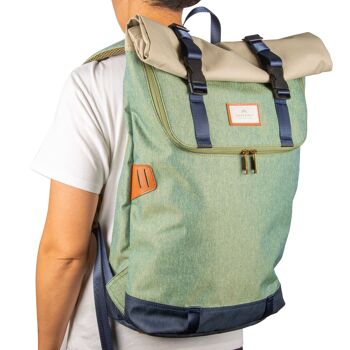 CHRISTOPHER NYLON - grand sac à dos style sac de coursier pour ordinateur 15 pouces 6