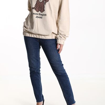 Baumwoll-Sweatshirt, Marke Laura Biagiotti, für Damen, Made in China, Art. JLB302.290