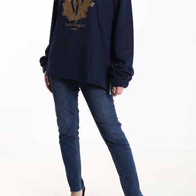 Cotton sweatshirt, brand Laura Biagiotti, for women, Made in China, art. JLB304.290