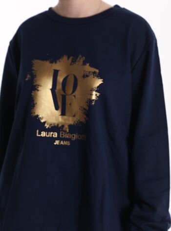 Sweat-shirt en coton, marque Laura Biagiotti, pour femme, fabriqué en Chine, art. JLB304.290 5