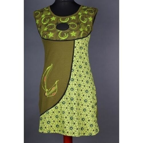 Kleid Nepalaya Blättermotiv