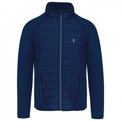 Marineblaue Herren-Hybridjacke