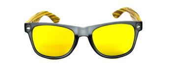 LUNETTES DE SOLEIL 123 VOIES - GRIS - JAUNE 2