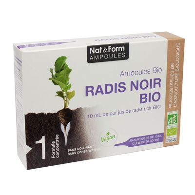 Organic black radish - 20 vials