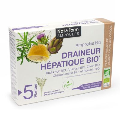 Organic hepatic drainer - 20 vials
