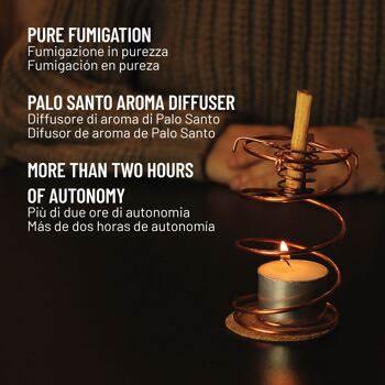 Diffuseur d'arômes Palo Santo avec 4 bâtonnets Palo Santo 3