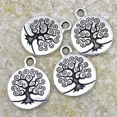 10 Charm's Arbre de Vie Dimensions 15 x 18 mm