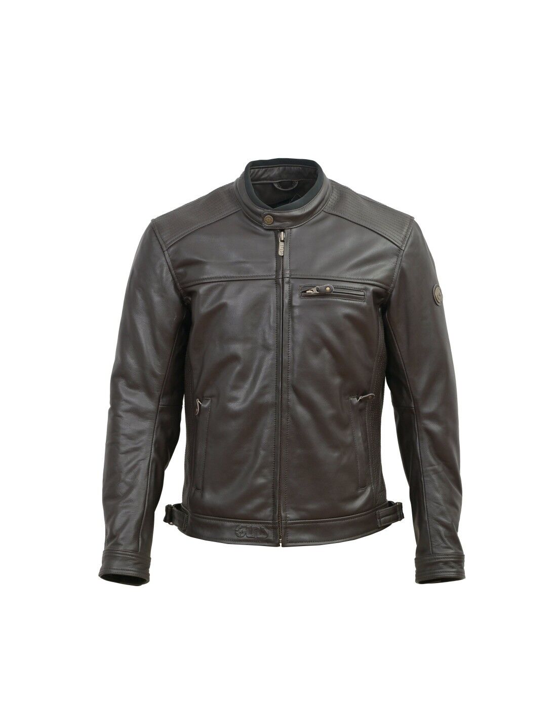 Giubbotto in pelle con collo biker GLEE CE