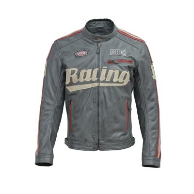 RACING CE biker leather jacket
