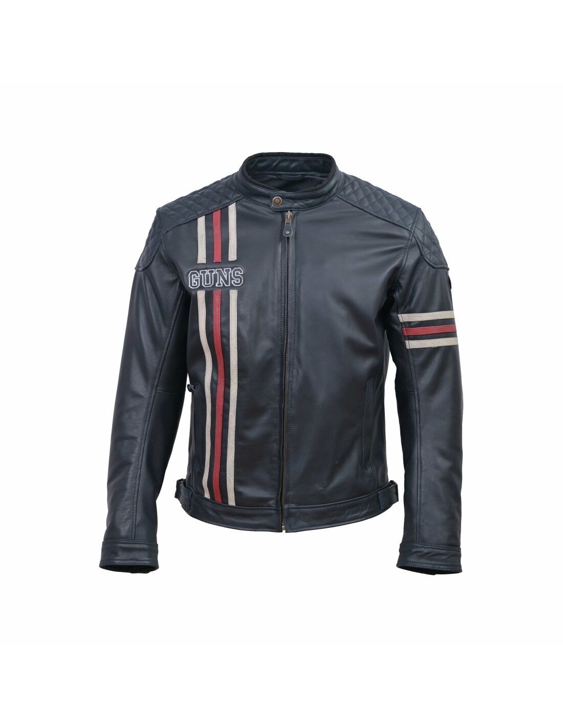 Giacca in pelle biker MAINE CE