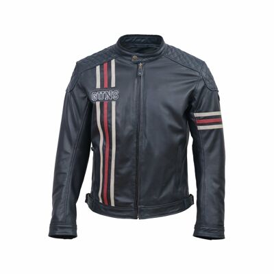 MAINE CE biker leather jacket