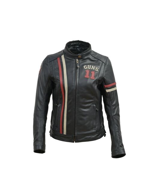 Blouson en cuir biker STAR CE