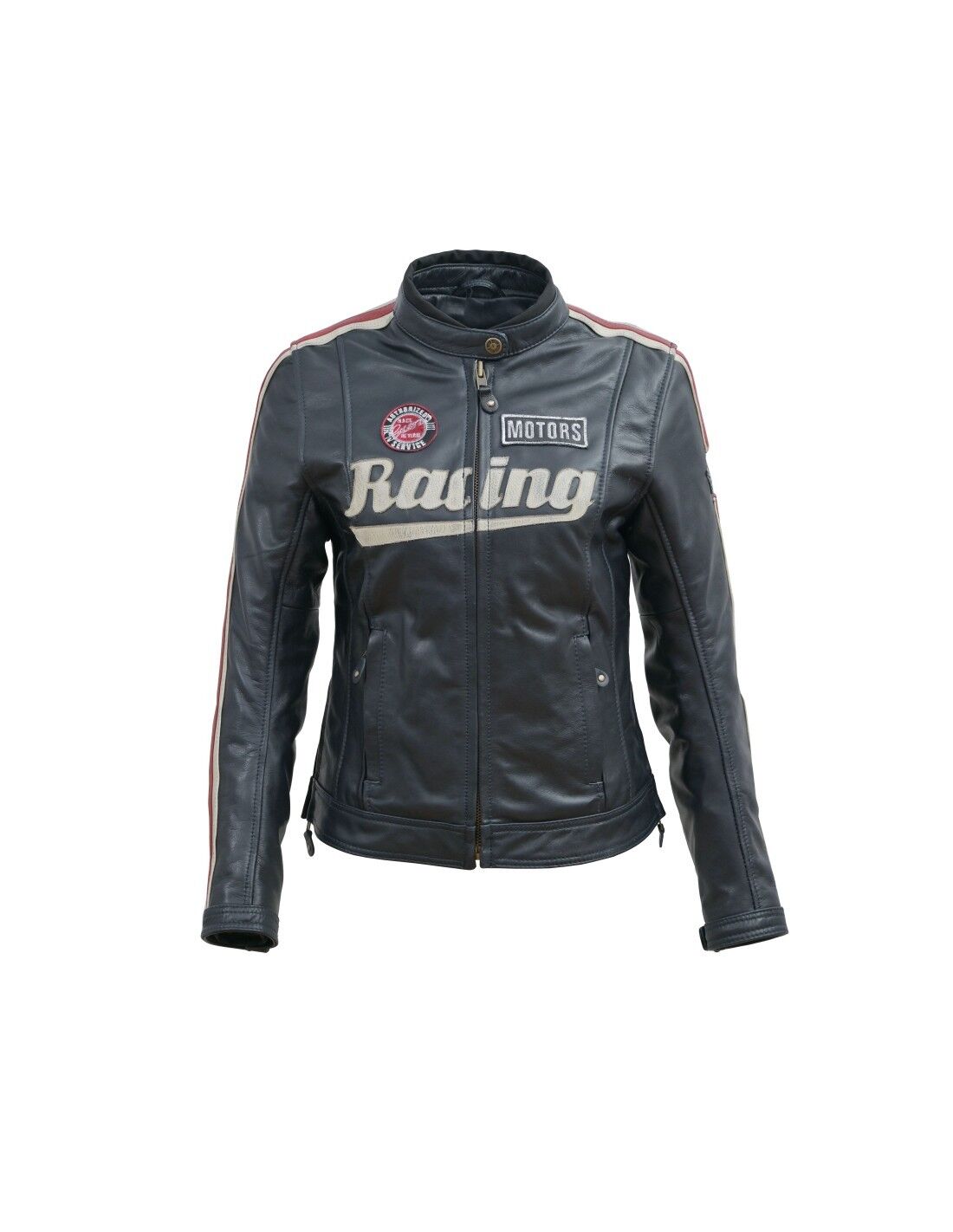 Giacca biker in pelle CALIFORNIA CE