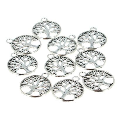 10 Tree of Life Charms 20 x 24 mm