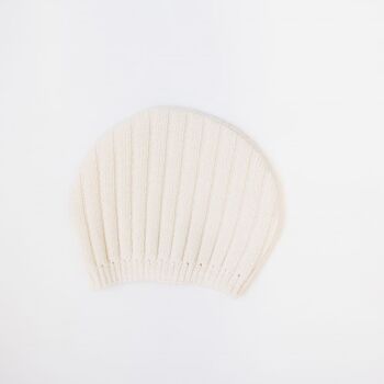 Bonnet en laine mélangée - Écru - Collection «Rétro» 2