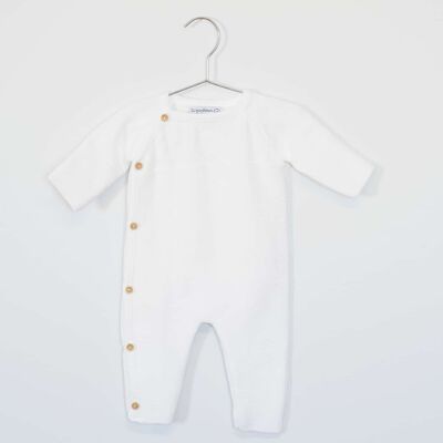 Cotton jumpsuit - White - “Little Cats” collection