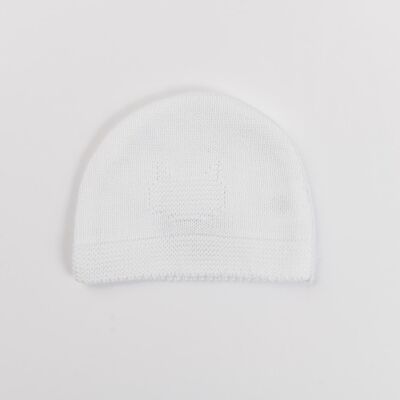 Cotton hat - White - “Little Cats” collection