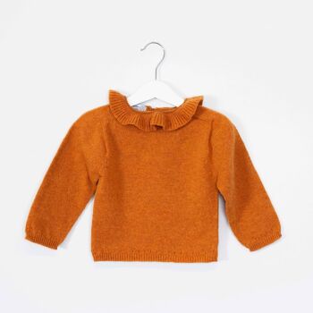 Pull à col en tricot pour fille 2