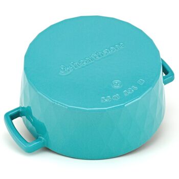 Cocotte Fonte Emaillée Diamant, Turquoise, 26 cm, 5,2 l. 5