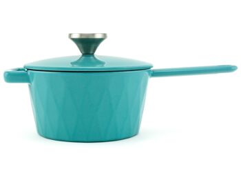 Casserole Fonte Émaillée Diamant, Turquoise, 18 cm, 1,6 l. 2