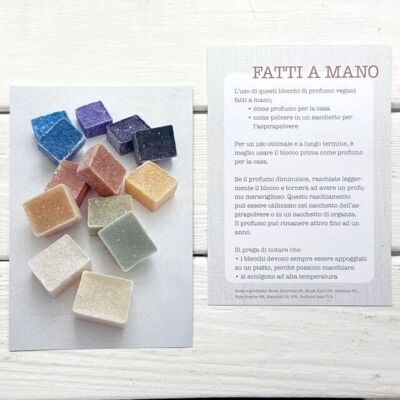 Cubi profumati Countercard Italiano; Prezzo per pezzo
