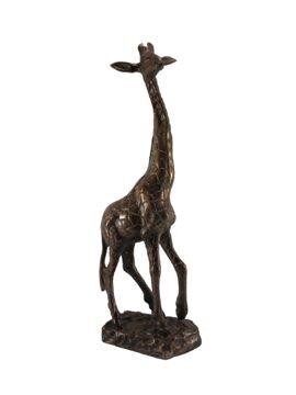 Giraffe - Decoration - Metal - Antique Brass Shiny - 49cm height