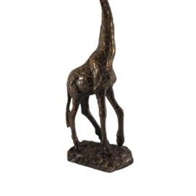 Giraffe – Dekoration – Metall – Antik-Messing glänzend – 49 cm Höhe