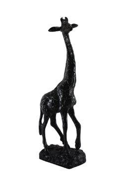 Giraffe - Decoration - Metal - Black Antique - 49cm height