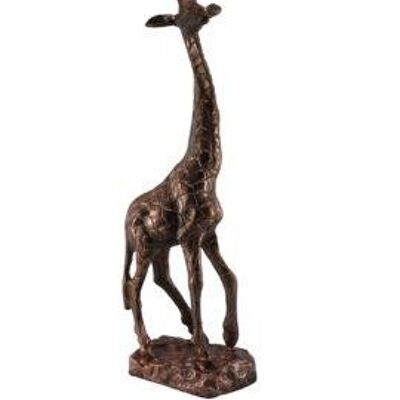 Girafe - Décoration - Métal - Cuivre Vintage - Hauteur 49cm