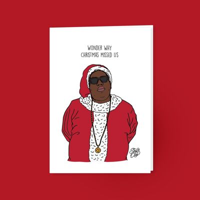 Biggie - Carte postale de Noël