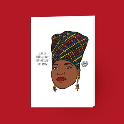 Königin Latifah - Postkarte