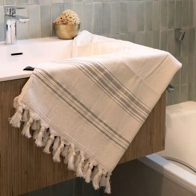 ORGANIC COTTON FOUTA - DOLCE Collection - Color MOONSTONE