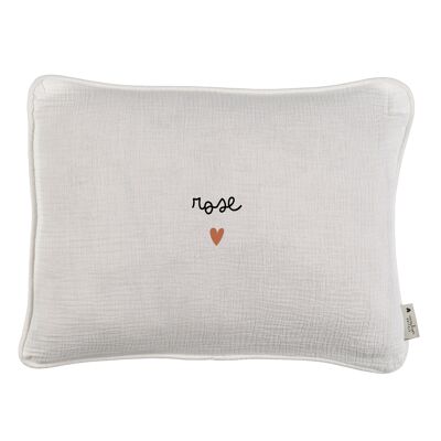 Housse de coussin en gaze de coton