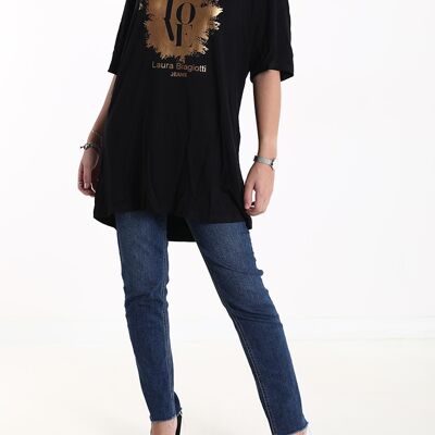 T-shirt en viscose, marque Laura Biagiotti, da donna, Made in China, art. JLB203-1.290