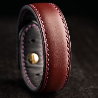 Armband aus rotem Alérion-Leder