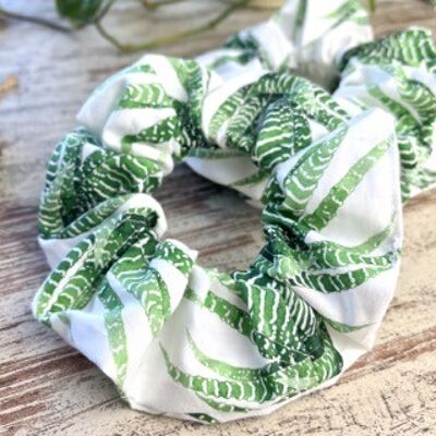 Scrunchie Watercolor Plant Design, Hair Tie, Hair Jewelry