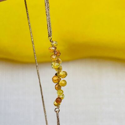 Bracciale con goccia di zaffiro - Iseult (BIS9)