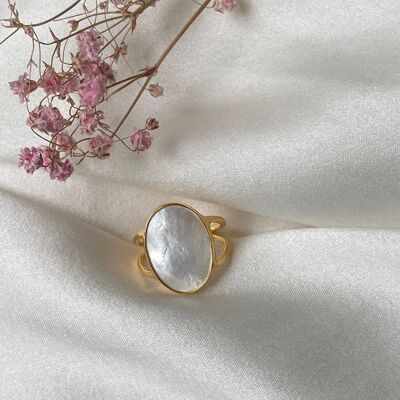 EUPHORIA mother-of-pearl ring (EM18)