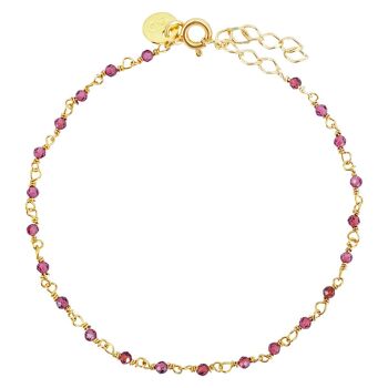 BRACELET JAIPUR , chaine de pierres rosaire (BCHIND1) 2