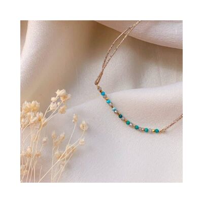 MESA BRACELET, turquoises and zircons (BCA26)