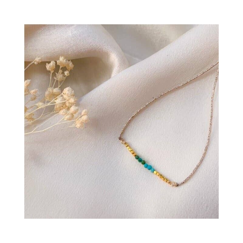 LOVE LAND BRACELET, turquoise & gold plated (BCA28)