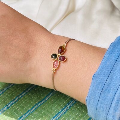 RANI BRACELET, set tourmalines (BHO7)