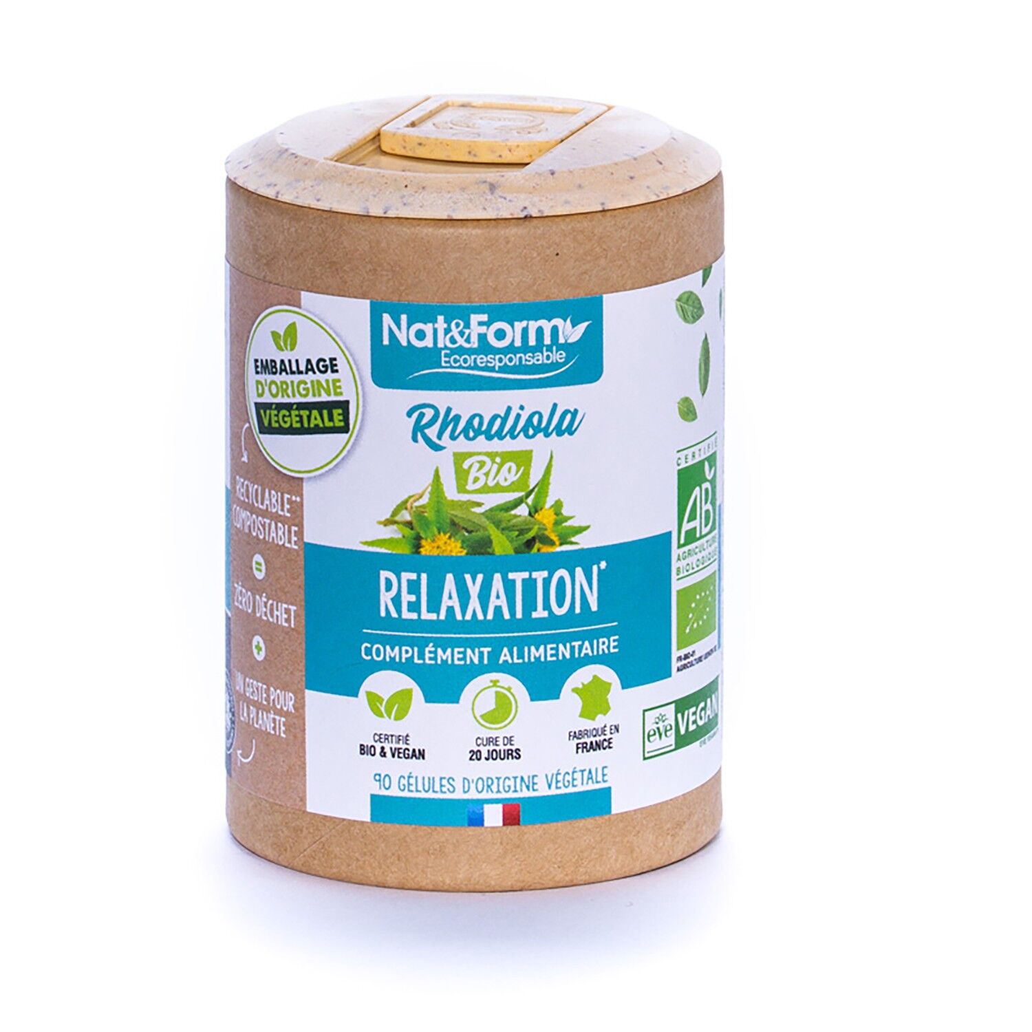 Rhodiola orgánica - 90 cápsulas