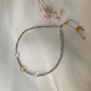 Bracelet Dolly Clovers , pierres fines trèfles (BDO17) 6