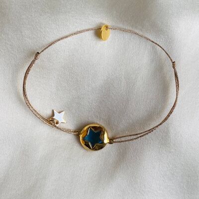 NAOMI STAR BRACELET, and gold-plated star medallion