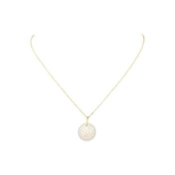 COLLIER DORIS, shell opale rose (CCHOC2) 2