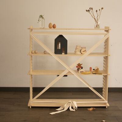 Kids Room & Home - Estante de almacenamiento de madera